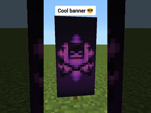 Cool 😎 banner design in Minecraft #shorts #banner #minecraft