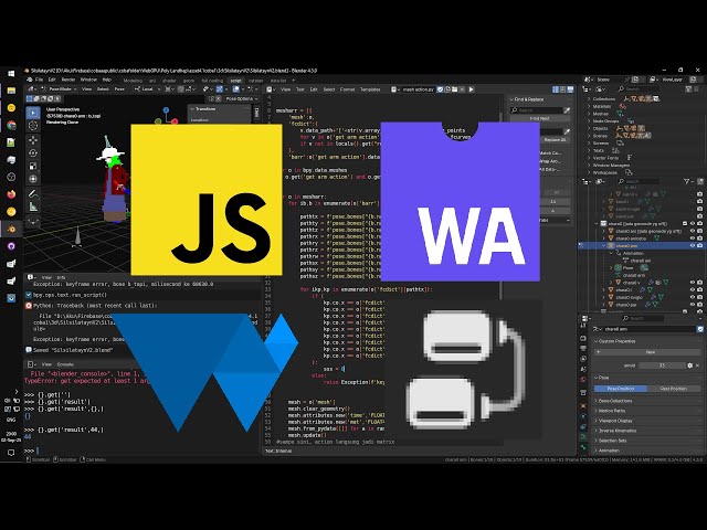 ⚙⚙🔴LIVE 138 | I wanna make wasm in Blender Geometry Nodes | Javascrip[t & WebAssembly & Blender 4.3