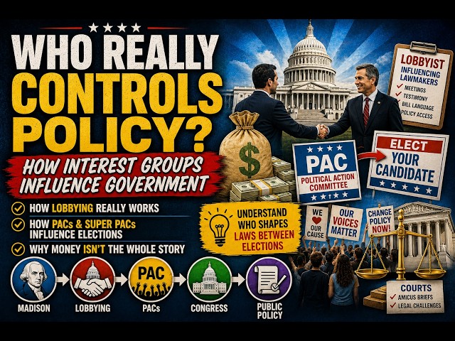 Interest Groups Explained:  Lobbying, PACs, and Political Power