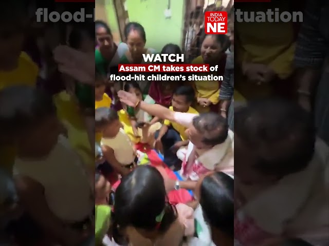 Assam CM takes stock of flood-hit children’s situation