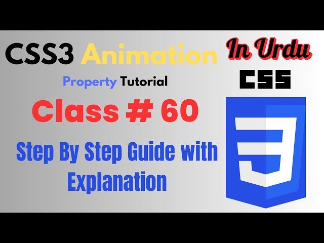 css3 animation full tutorial|css3 animation property|class 60|animation properties|@vustudy4121