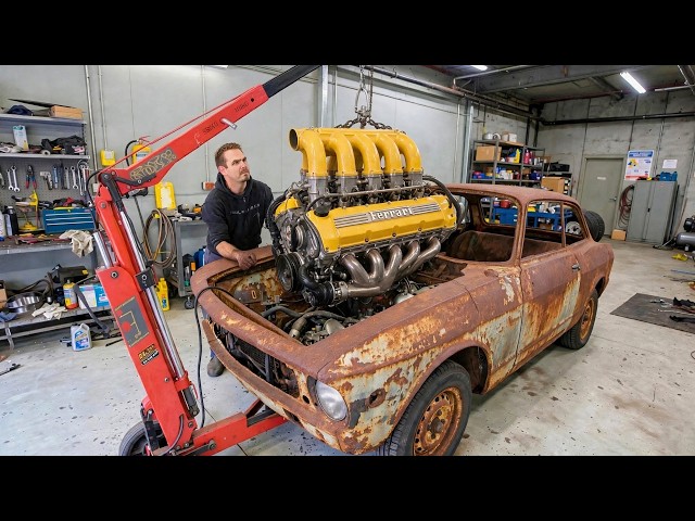 He Spent 4 Years Turning an Old ALFA ROMEO into a FERRARI-POWERED Supercar