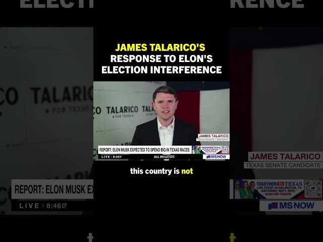 James Talarico CLAPS BACK at Elon Musk’s election interference ahead of midterms