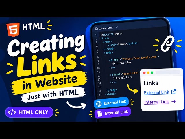 How to create links on your website using only html 