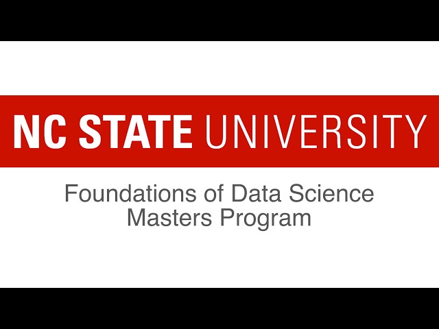 NC State Foundations of Data Science Program