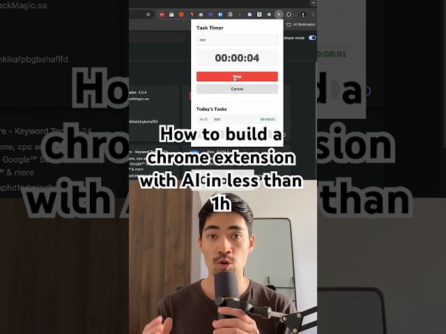 How to build a chrome extension with AI in less than 1h