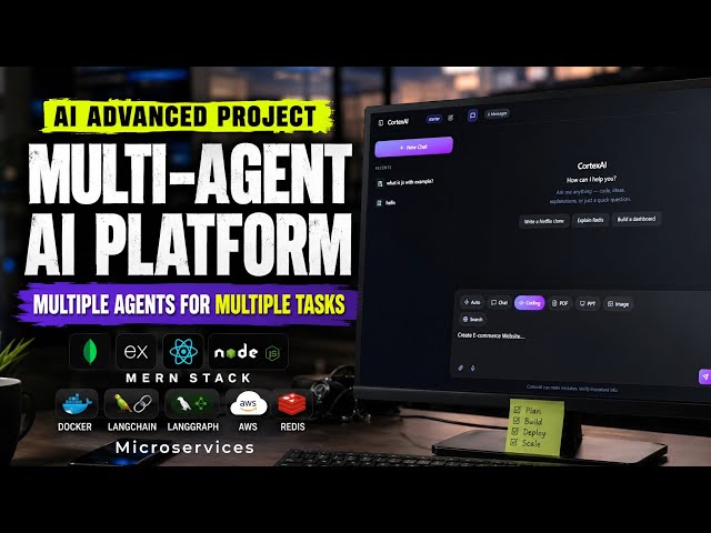 🚀 Build a Production-Ready Multi-Agent AI Platform | MERN, Microservices,RAG,LangGraph, Docker & AWS