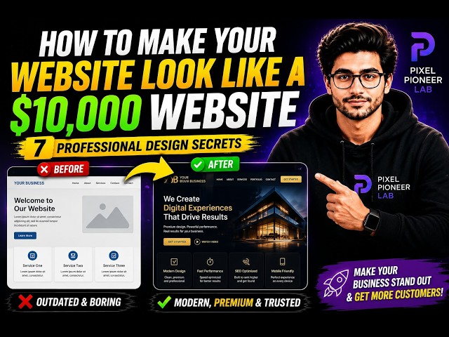How to Make Your Website Look Like a $10,000 Website — 7 Professional Design Secrets