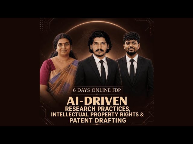 Day 6|AI-Driven Research, IPR & Patent Drafting FDP| IIC CEP