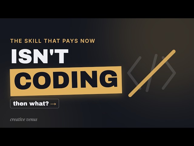 The Skill That Pays Now Isn't Coding