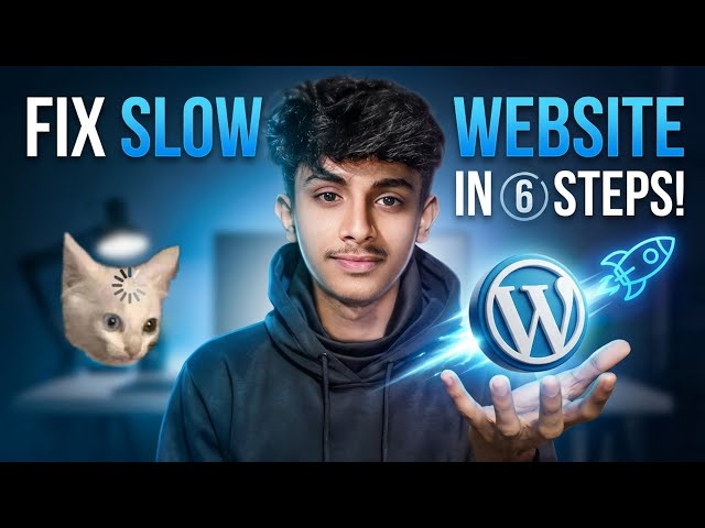 WordPress Website Speed Optimization English Tutorial | Fix Slow Website in just 6 Step.