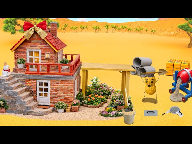 DIY Construction Science Project - Building a Brick House with Crane