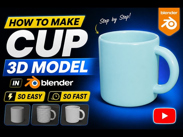How to Make a Cup 3D Model in Blender