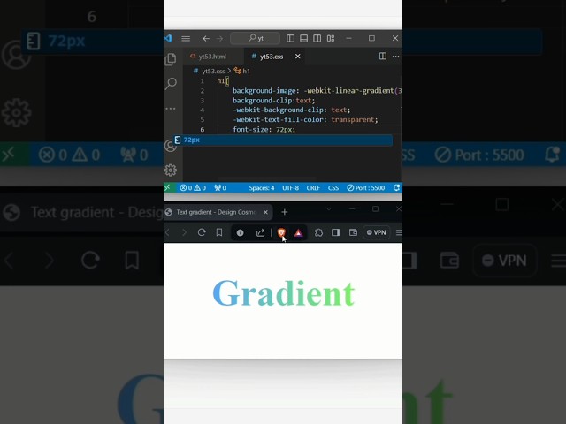 Learn To Create Text Gradient In CSS! #csstutorialforbeginners