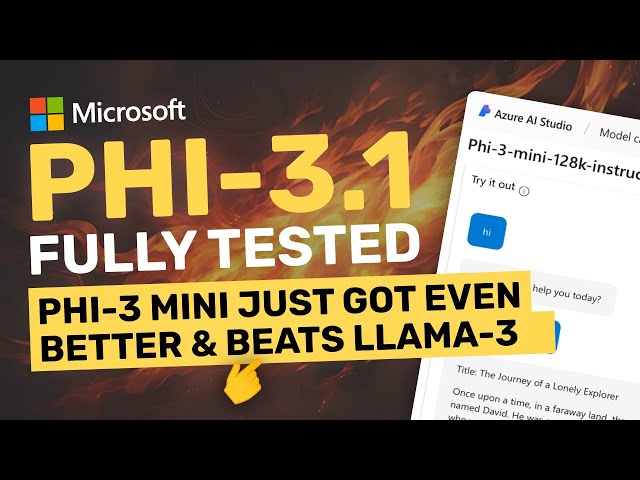 Microsoft Phi-3.1 Mini (3.8B) : Phi-3 Mini LLM just got an INSANE UPGRADE (Beats Llama-3 & Qwen2)