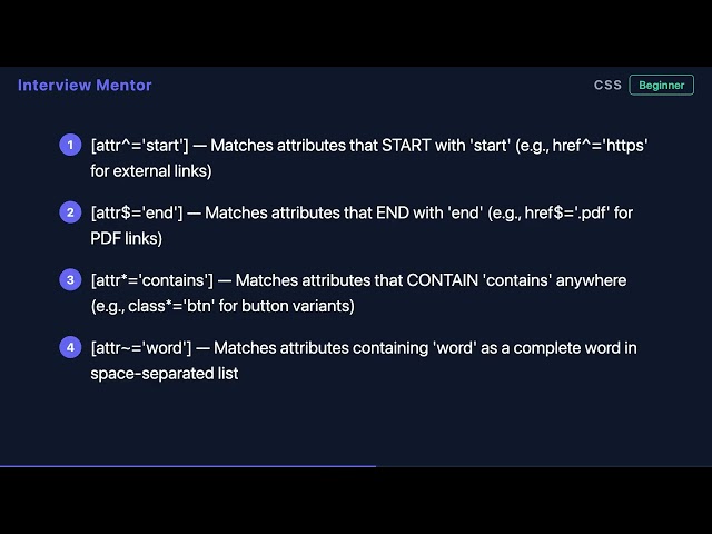 CSS Attribute Selectors Explained in 90 Seconds
