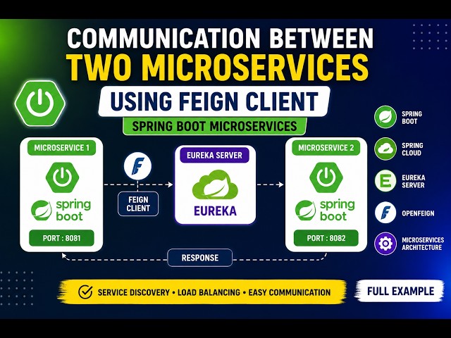 Communication Between Two Microservices Using Feign Client | Spring Boot Microservices