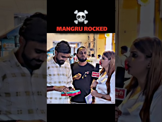 MANGRU ROCKED 💀🔥 REPORTER SHOCKED 😱🥶 ll #shorts #sigma #attitude #savagereply