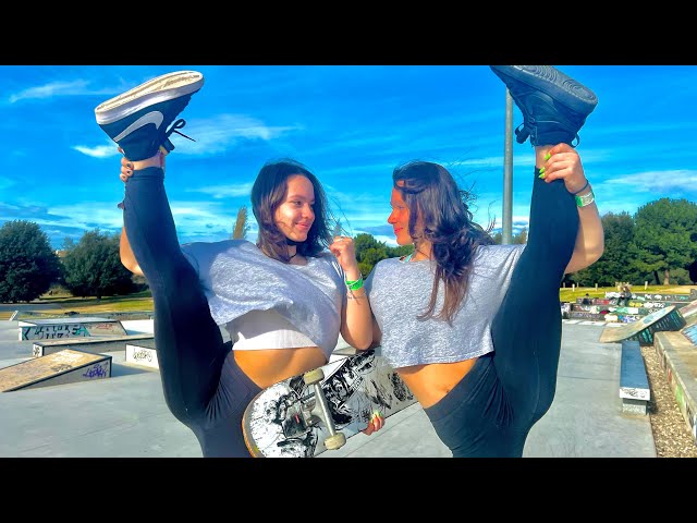 TWINS GAME OF ACRO/SKATE They keep fighting..