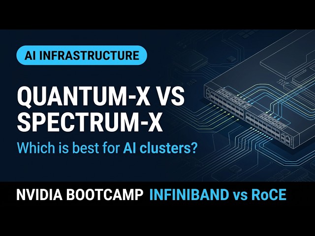 Nvidia Quantum-X InfiniBand Vs Spectrum-X switches (NVIDIA Bootcamp for network engineer)#ai #nvidia