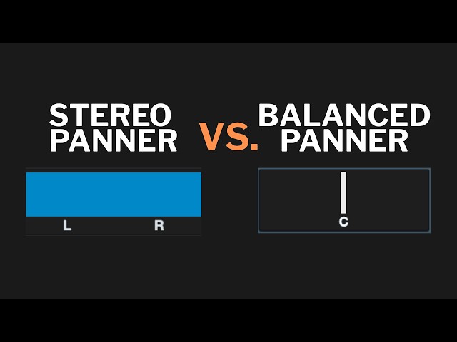 Balance Panner or Stereo Panner? How they work in Cubase