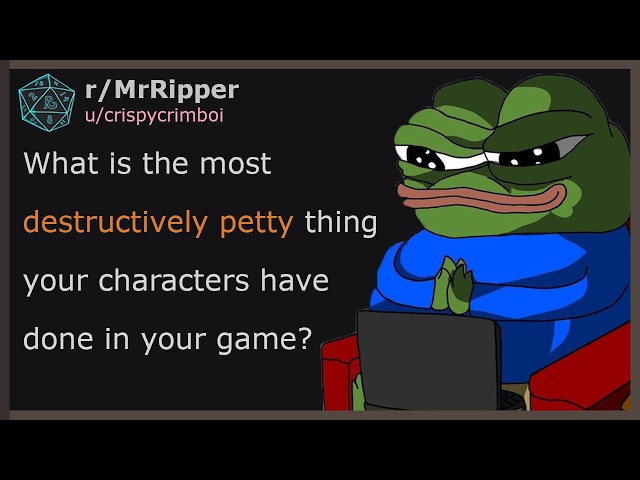 What is the most destructively petty thing your characters have done in your game? #dnd