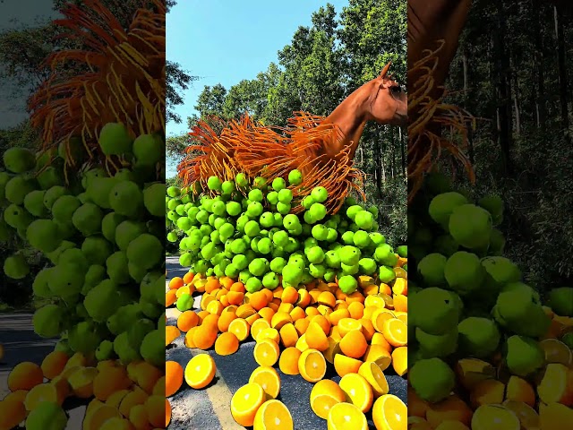 Horse loads fruits special effects c4d works 😯#viralshorts #shorts #vfx #shortsfeed #shortsyoutube