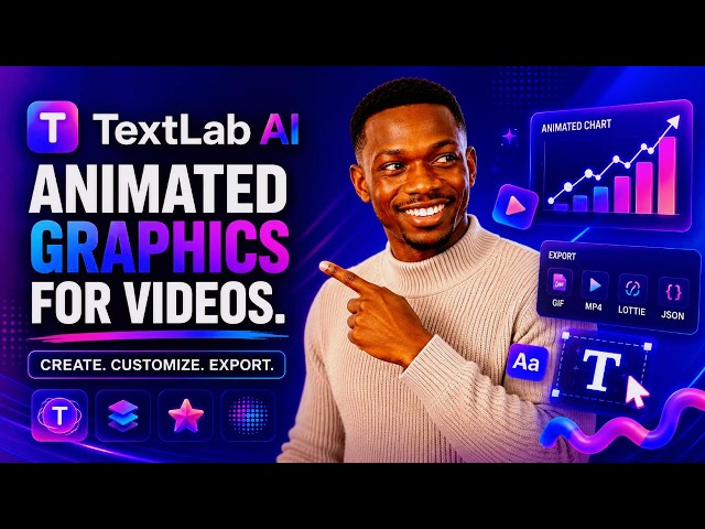 TextLab Review Create Animated Graphics, Charts & Motion Assets for AI Video Editing ▶️ EP #509