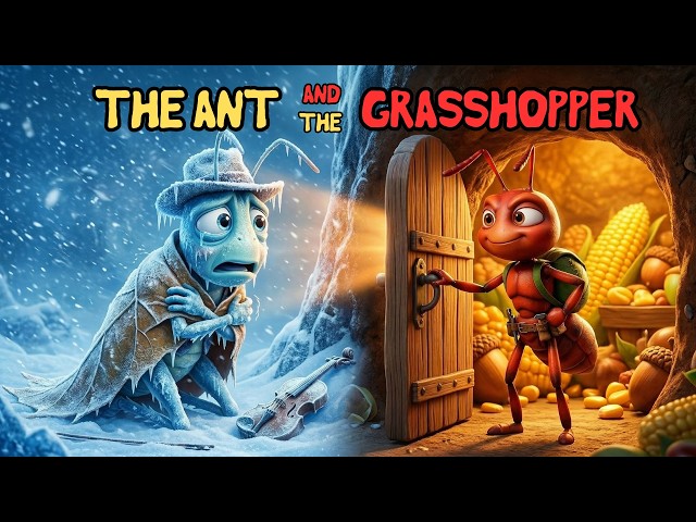 The Ant and the Grasshopper 🐜🎻 Bedtime Stories for Kids | 3D Fairy Tale