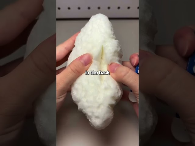 DIY Croissant Squishy 🥐✨ It Actually Makes Crunchy Sounds!