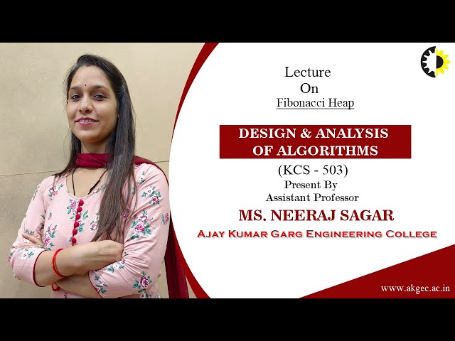 ''Fibonacci Heap'' Design &Analysis of Algorithms By Ms  Neeraj Sagar, AKGEC