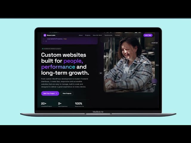 A modern personal portfolio website built using an AI-assisted workflow
