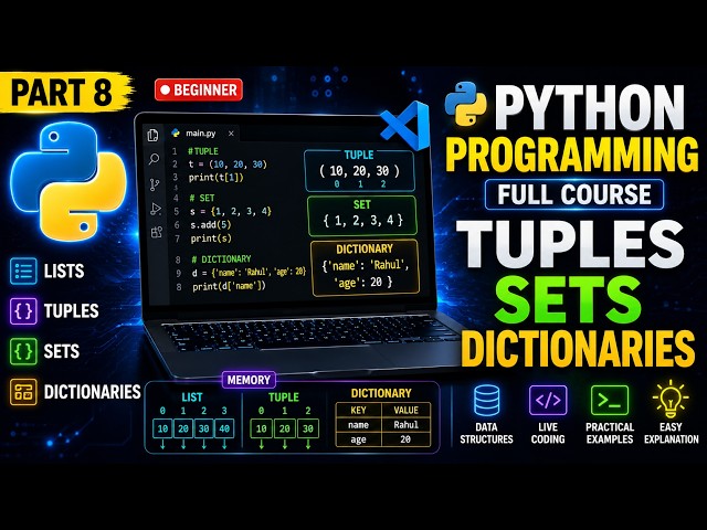 Python Programming Course 2026 | Part 8 | Complete Beginner Guide | Hindi