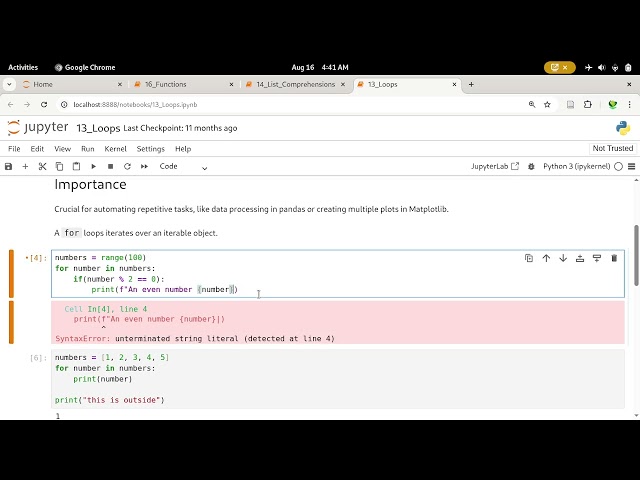 python loops and function