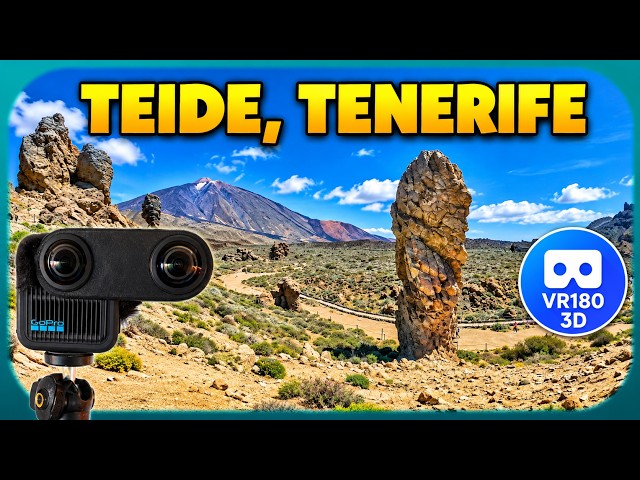 [8K][3D VR180] Teide National Park, a walk through Tenerife’s volcanic landscape