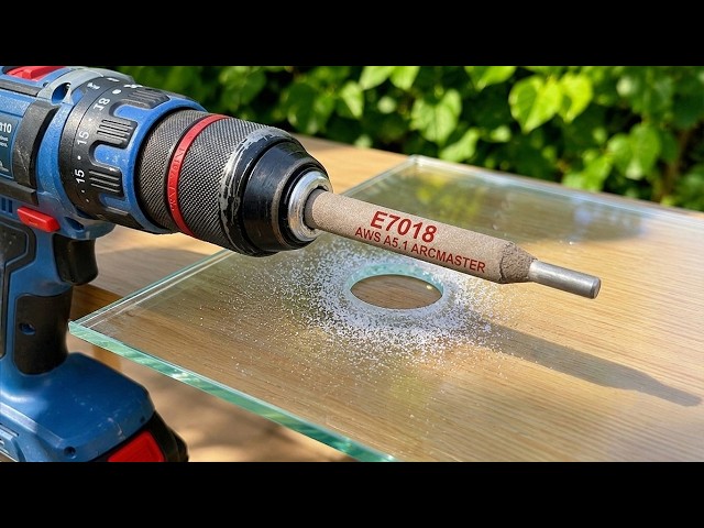 99% of People Don't Know This! Drill Glass with a Welding Rod Without Cracking It!