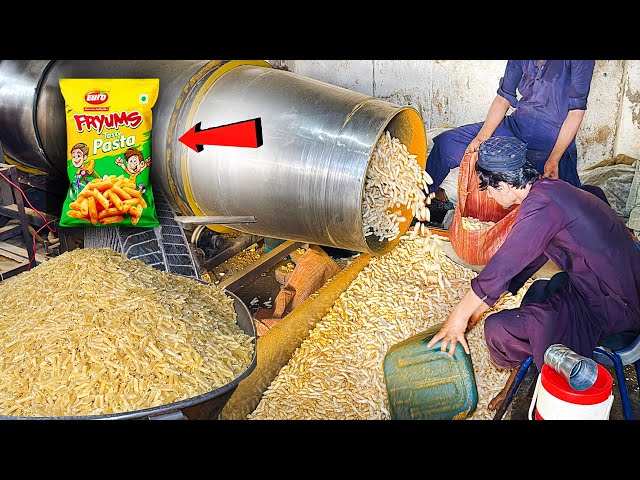 AMAZING PROCESS OF MAKING PPOPULAR SNACKS | HOW GOLD FINGER FRYUMS ARE MADE | MEGA FOOD FACTORY