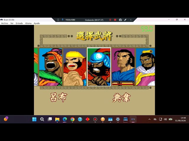 Sango Fighter - Super A'Can Funtech - Bcan 0.0.8b Emulator - Test Windows 11