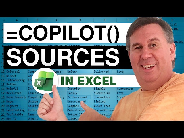 Excel =COPILOT() Now Shows Web Sources or Python Code - 2739