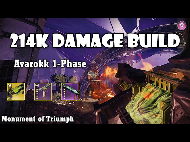 Monument of Triumph | 214k Damage Build | One Phase Avarokk (Destiny 2)