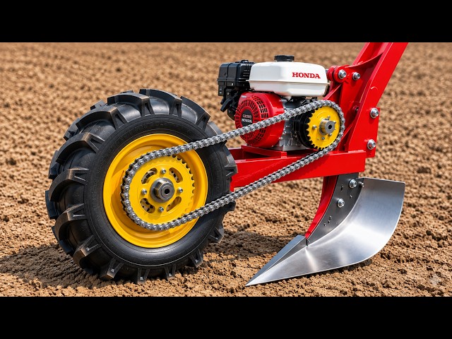 Engineers Stunned! 65-Year-Old Farmer Builds A Powerful Tiller From A Scrap Engine