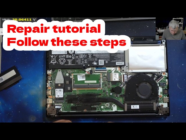 How to fix a laptop coming On with no picture, steps to follow - Lenovo V15 G4 board repair