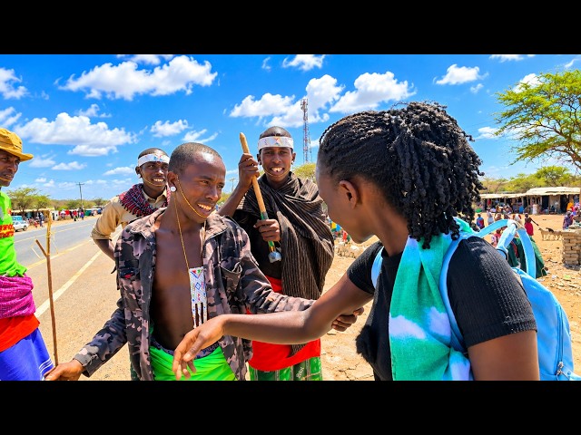 Love at first sight! | Two Rendille morans fight over me at Merille | Merille livestock market