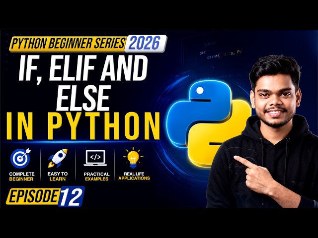 If, Elif And Else Statement in Python Explained In Tamil | Python Beginner Series Tamil 2026