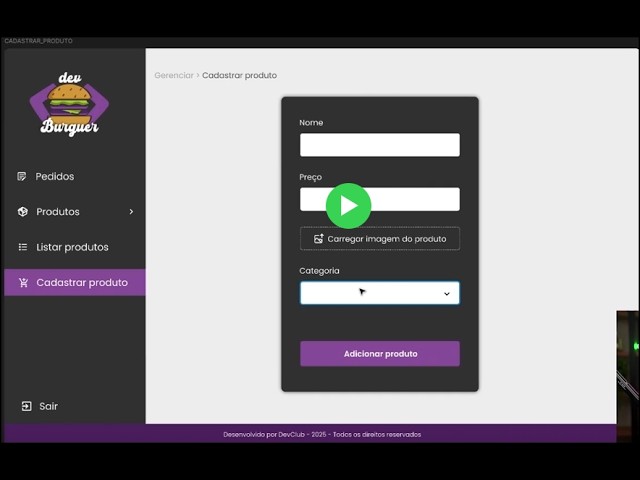 REVIEW - RECOMPONDO REVISÃO E ESTUDOS FRONT END - REACTjs . - desenvolvimento de hamburgueria
