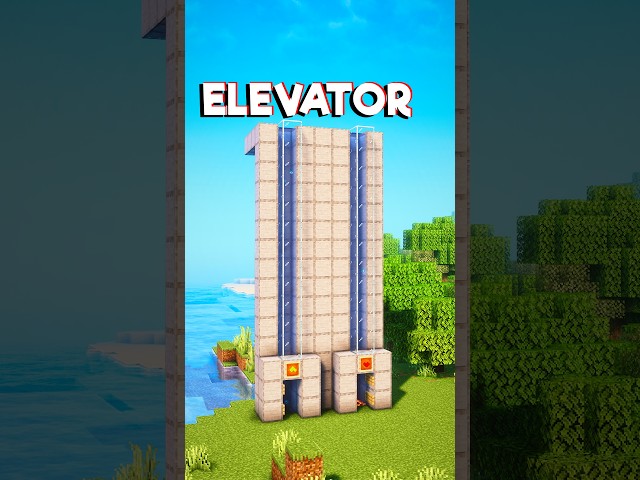 Minecraft Simple Elevator....🤔 (Sh Boom) #minecraft #shorts