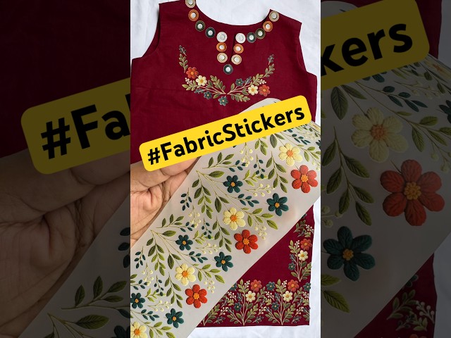 Plain Kurti into Designer Look With Fabric Stickers| Heat Transfer Stickers Lagane Ka Assan Tarika