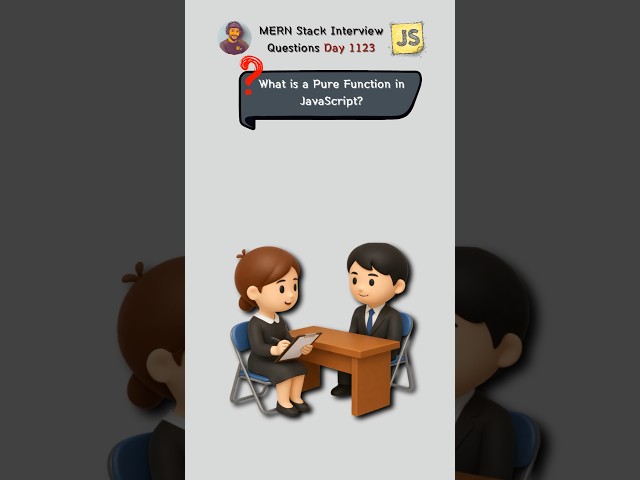 Pure Function in JavaScript | JS Interview Question 2026 #shorts #jsinterview