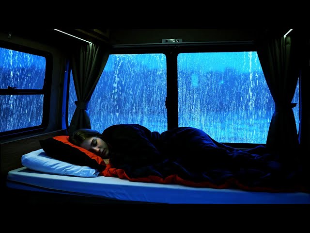 Rain Sounds for Sleep 🚗 Deep Car Rain Ambience to Calm Your Mind Fast