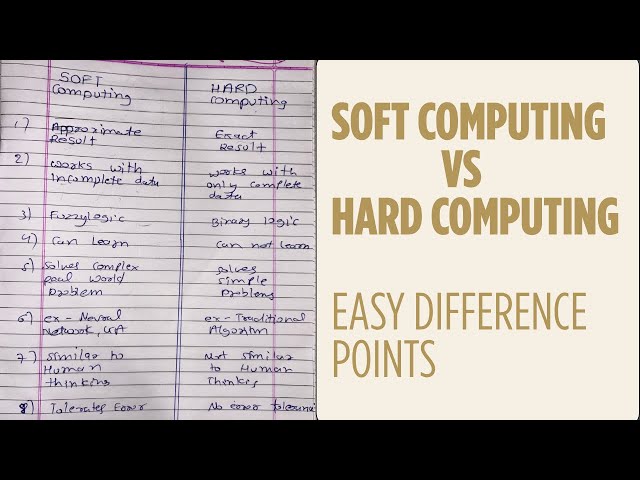 Soft Computing vs Hard Computing (Easy Explanation) | 10+ Differences for Exams